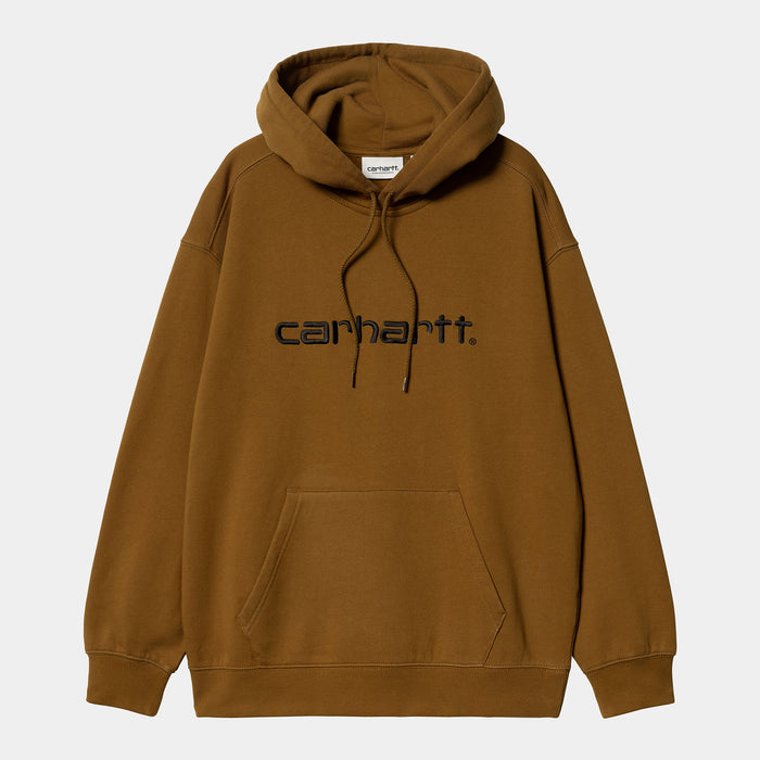 Carhartt Felpa Marrone Donna Ricamo Logo 1