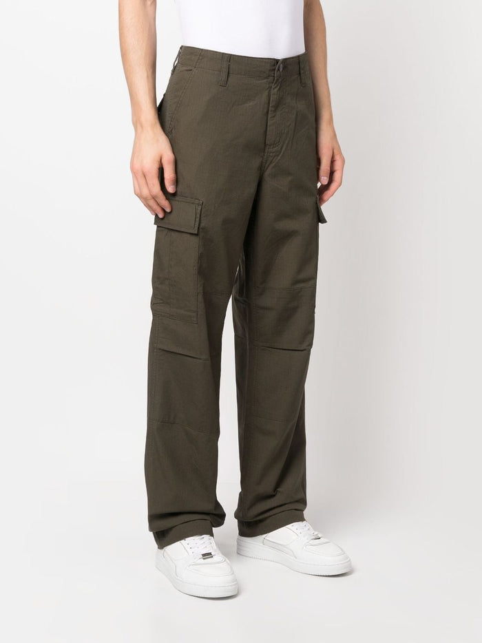 Carhartt Pantalone Verde Uomo ripstop con applicazione 1