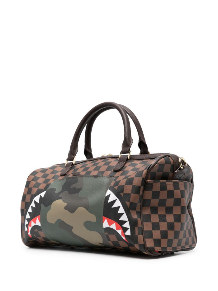 Sprayground Multicolored Men's Checkered Bag with Toothed Mouth 5