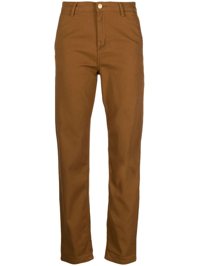 Carhartt Jeans Dritti W Pierce Cotone/Spandex Marrone 1