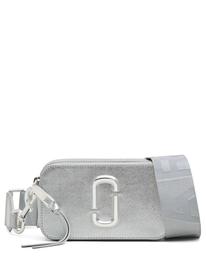 Marc Jacobs Borsa Pelle Argento Snapshot 6