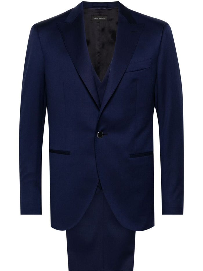 Luigi Bianchi Blue Suit for Men 3 pieces 7