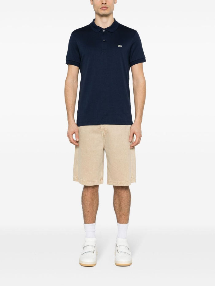 Lacoste Men's Blue Polo with application 4