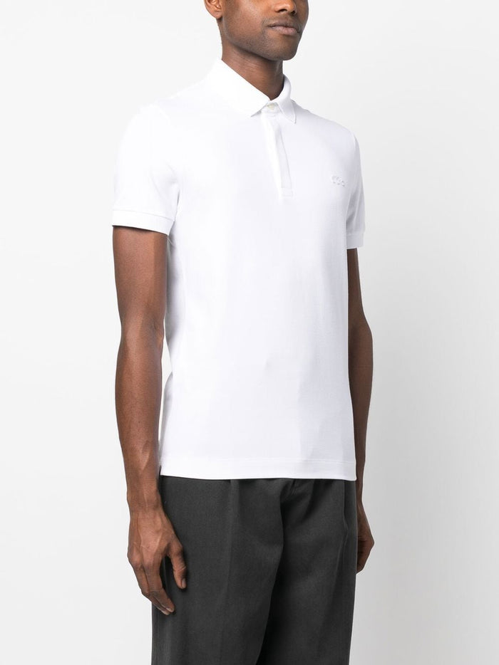 Lacoste Polo Bianco Uomo Ricamo Coccodrillo classica 1