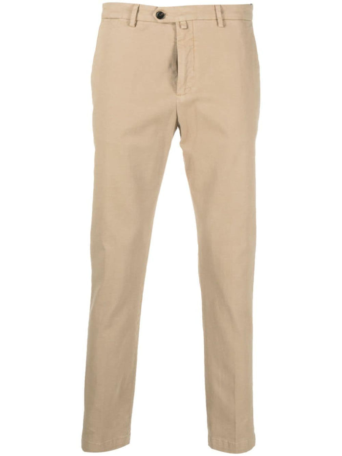 Pantalone Beige con Chiusura Nascosta e Gamba Dritta 5