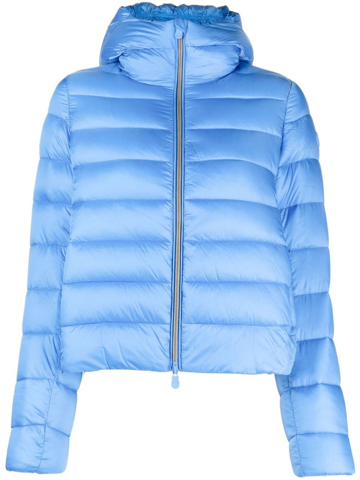 Save The Duck Blue Nylon Padded Jacket 4