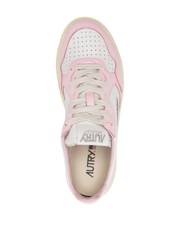 Autry Shoe White Pink Women Medalist Low Bicolour 3