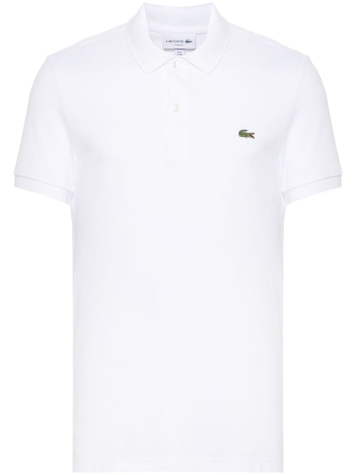 Lacoste Men's White Polo with classic collar 5