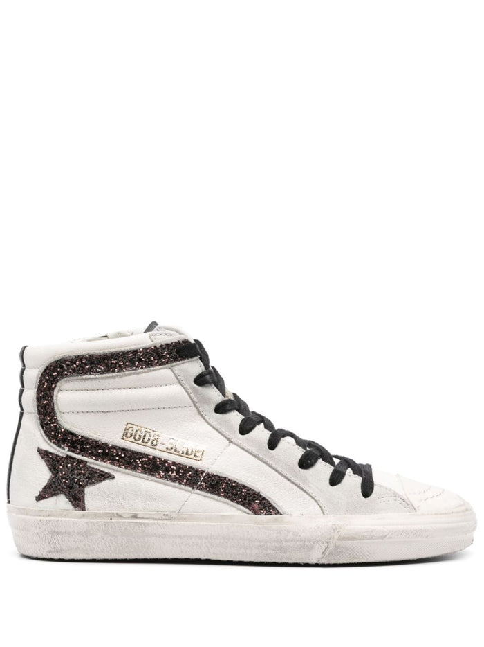 Golden Goose Deluxe Brand Sneakers Bianco Donna con paillettes 1