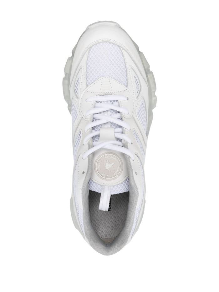 Marathon Model with Mesh Panels and Transparent Sole in Cremino White 4