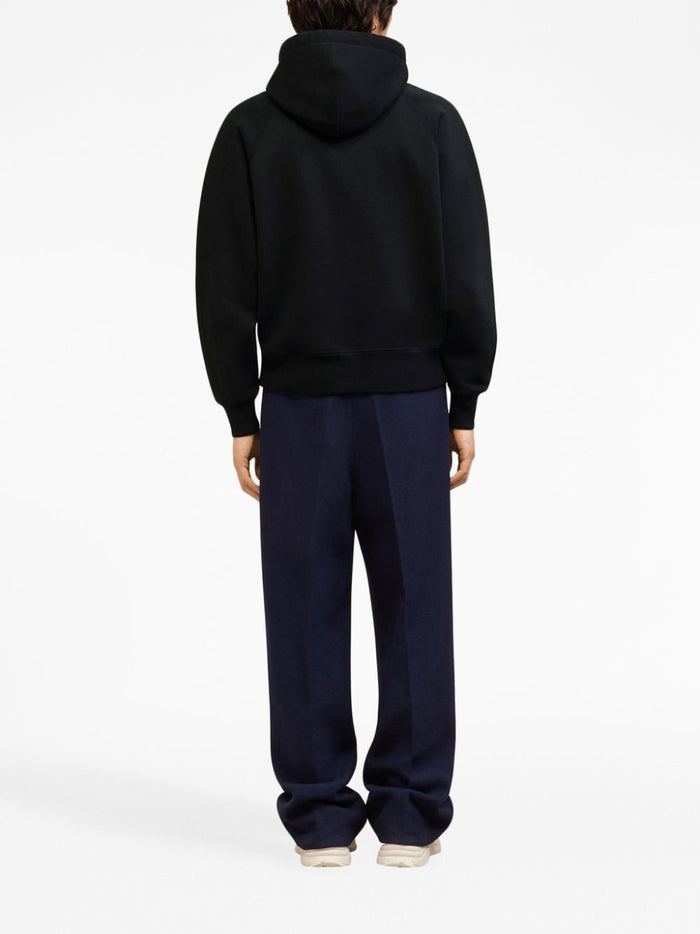 Ami Alexandre Mattiussi Men's Black Sweatshirt with embroidery 5