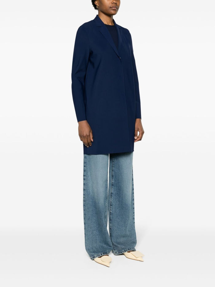 Harris Wharf London Cappotto Nero Donna Monopetto 2