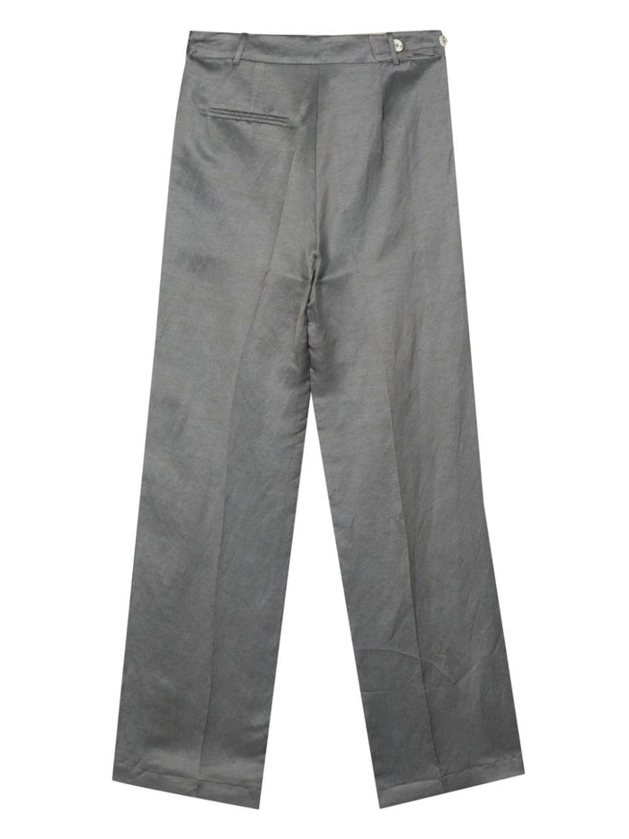 Alysi Pantalone Grigio Gamba Dritta 2