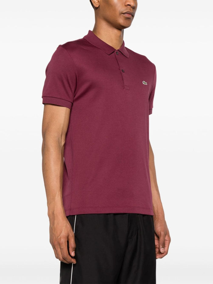 Lacoste Men's Polo Pattern with Crocodile Logo Short Sleeves 1