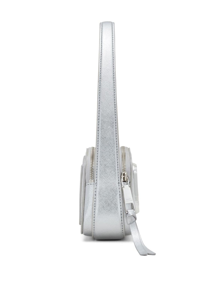 Marc Jacobs Borsa Argento Donna a spalla The Metallic Slingshot 4