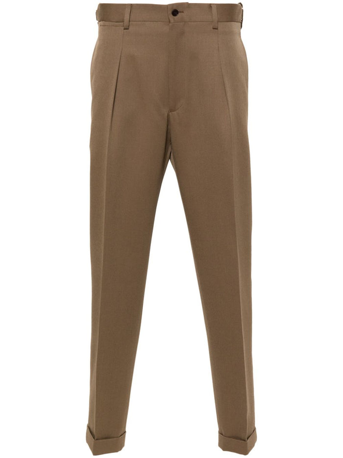 Briglia 1949 Brown Virgin Wool Trousers 2