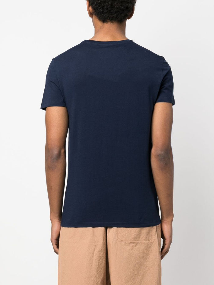 Lacoste T-shirt Blu Uomo con logo 3