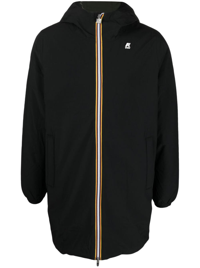 K-way Giacca Pattern Uomo lunga con logo 1