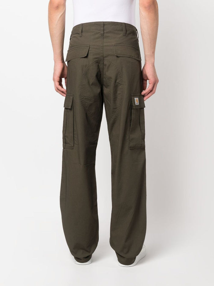 Carhartt Pantalone Verde Uomo ripstop con applicazione 3