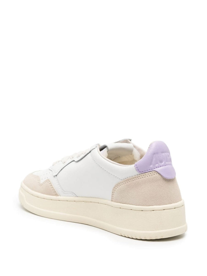 Autry Scarpa Bianco Lilla Donna Medalist Low 4