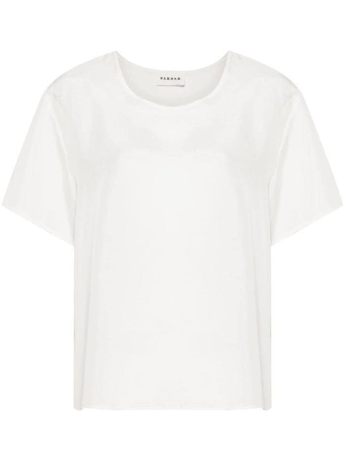 P.a.r.o.s.h. Blusa Bianco Donna Habotay 5