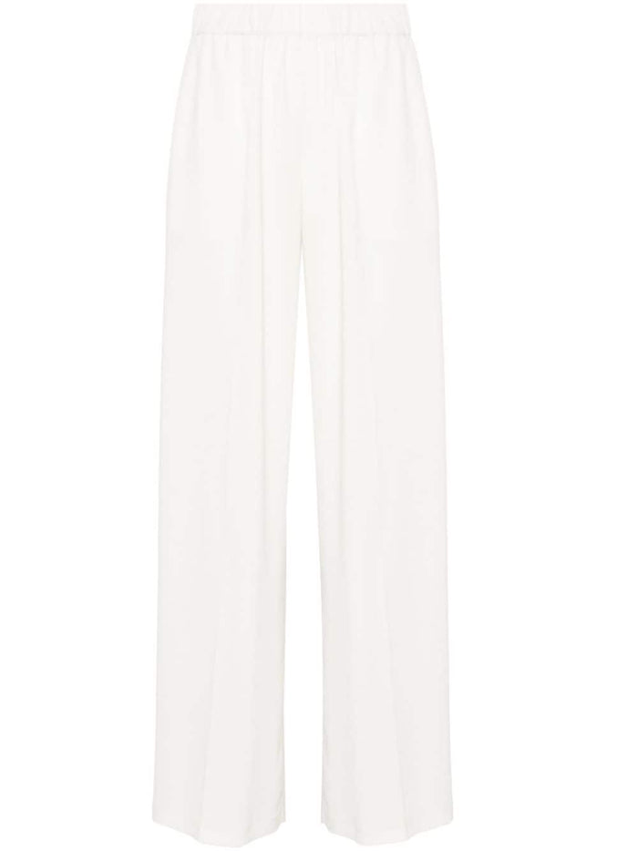 P.a.r.o.s.h. Pantalone Bianco Donna a palazzo 5