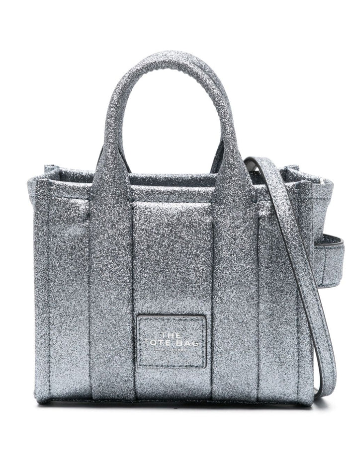 Marc Jacobs Silver Bag Women's Galactic Glitter mini tote 1