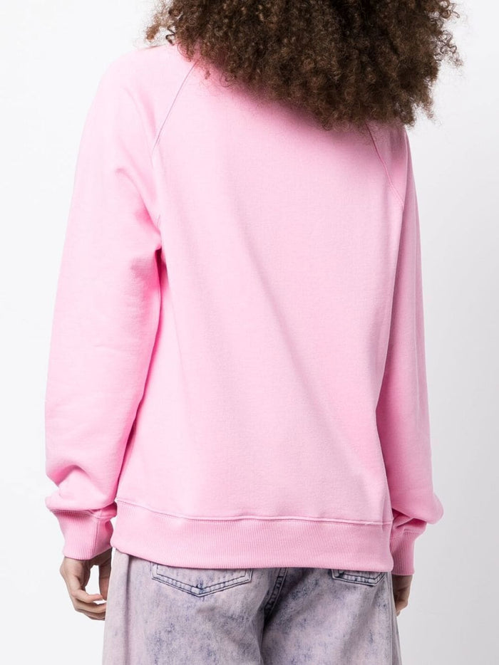 Msgm Women's Pink Sweatshirt Micro Logo 2