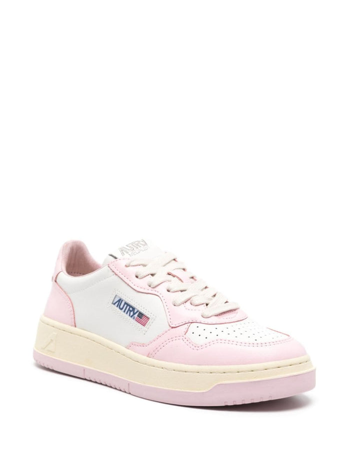 Autry Shoe White Pink Women Medalist Low Bicolour 2