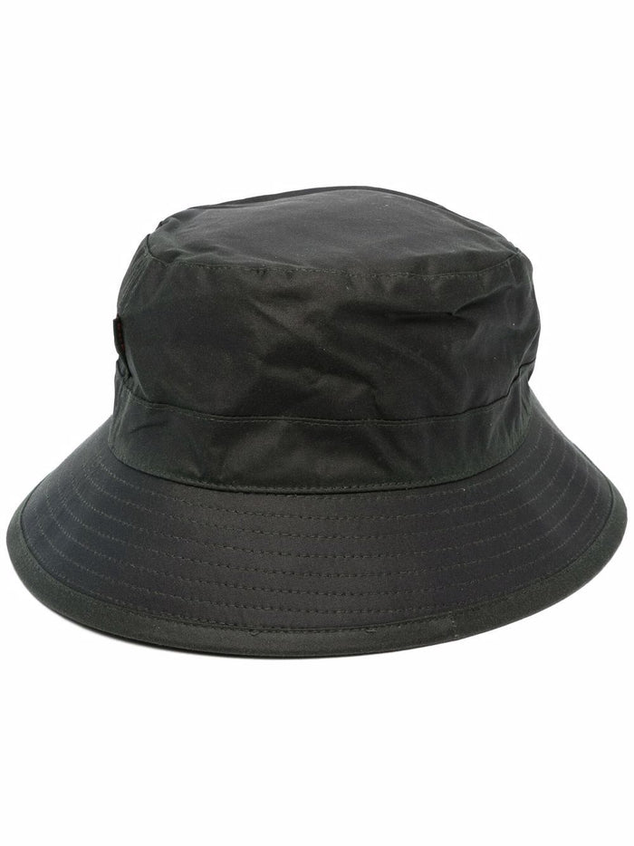 Barbour Cappello Verde Uomo bucket con ricamo 1