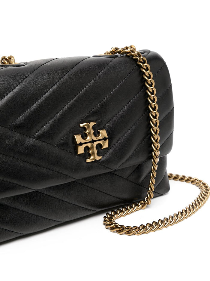 Tory Burch Black Women's Kira shoulder bag with chevron pattern 3