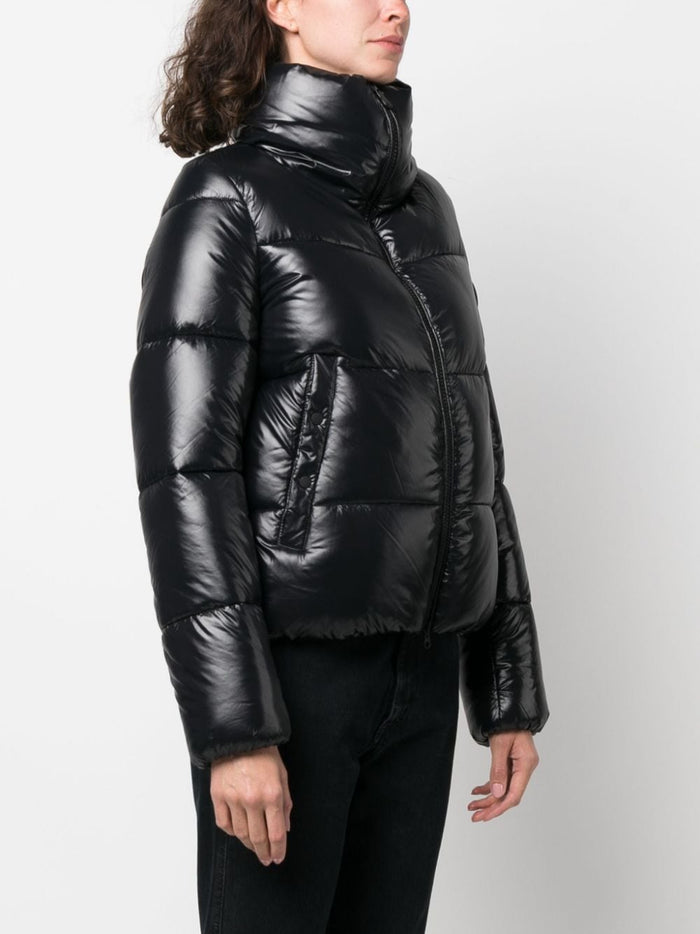 Save The Duck Black Nylon Padded Jacket 2