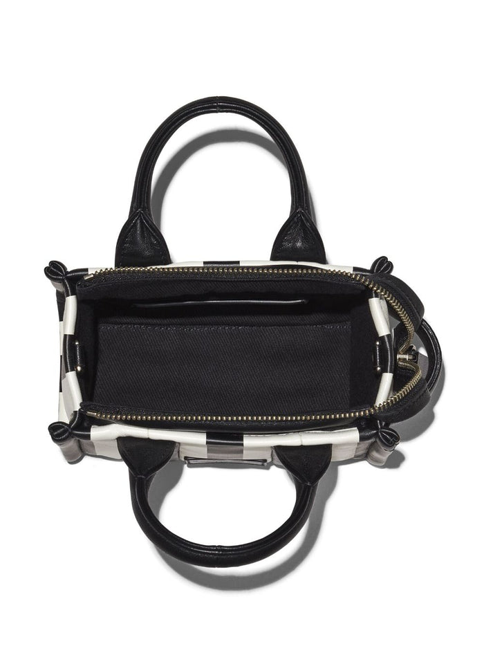 Marc Jacobs Borsa Nero Donna The Tote Bag Rigata 5