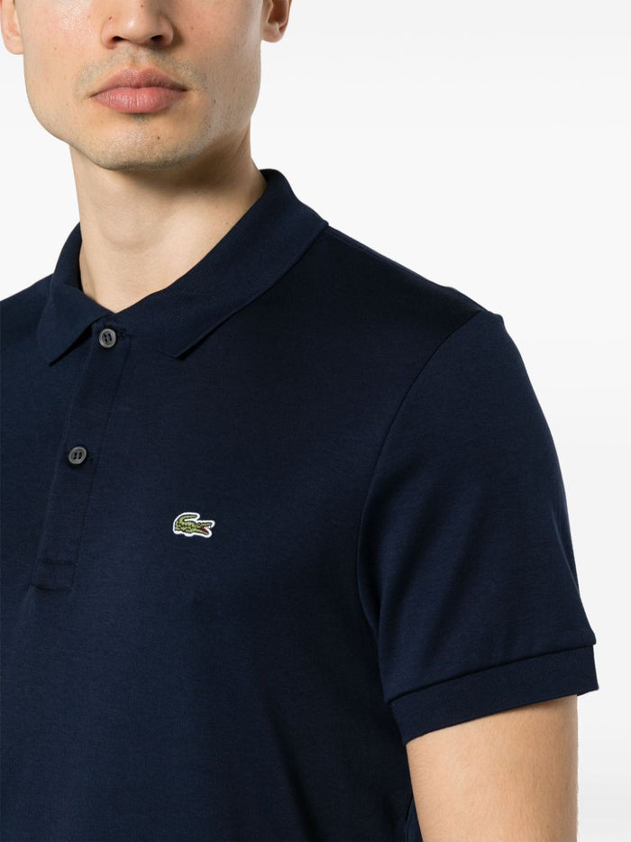 Lacoste Polo Blu Uomo con applicazione 2