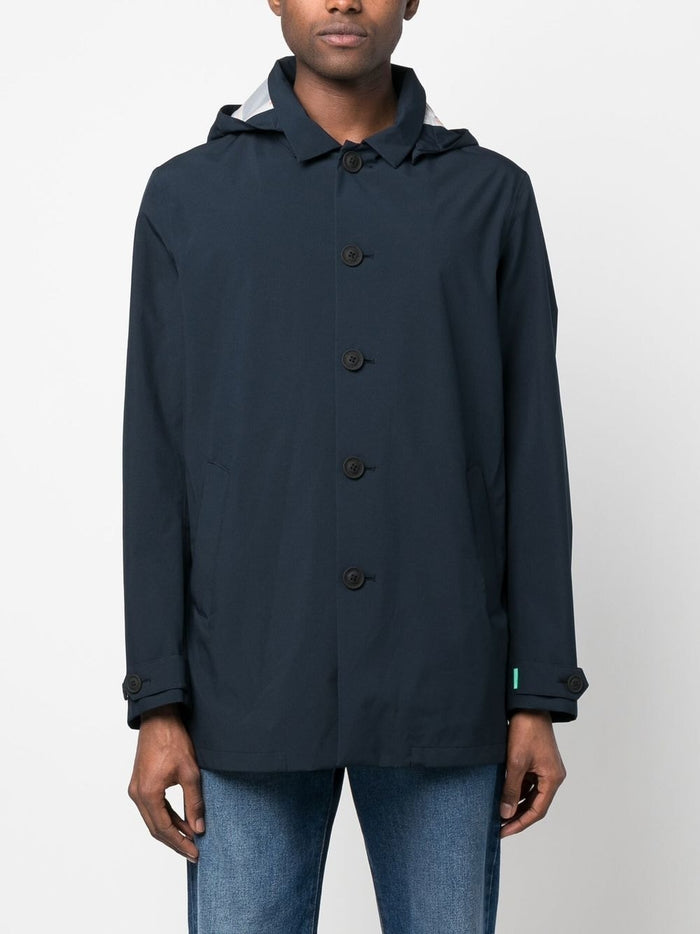 Save The Duck Trench Blu Uomo 2