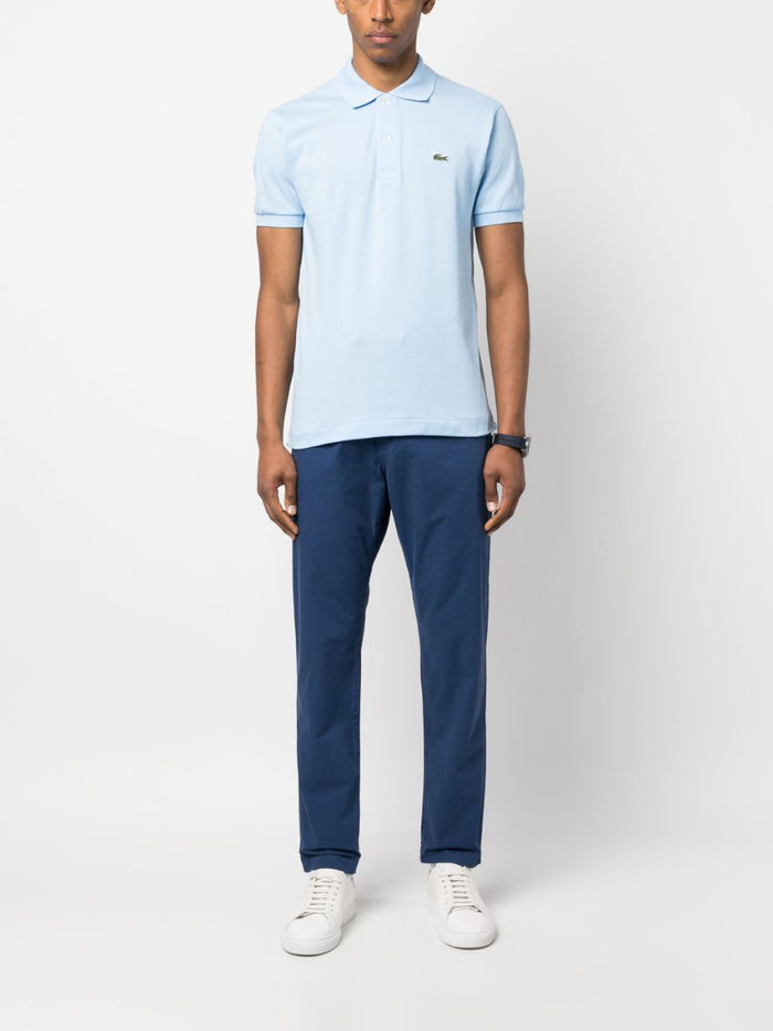 Lacoste Polo Azzurro Uomo Verde con logo ricamato 2