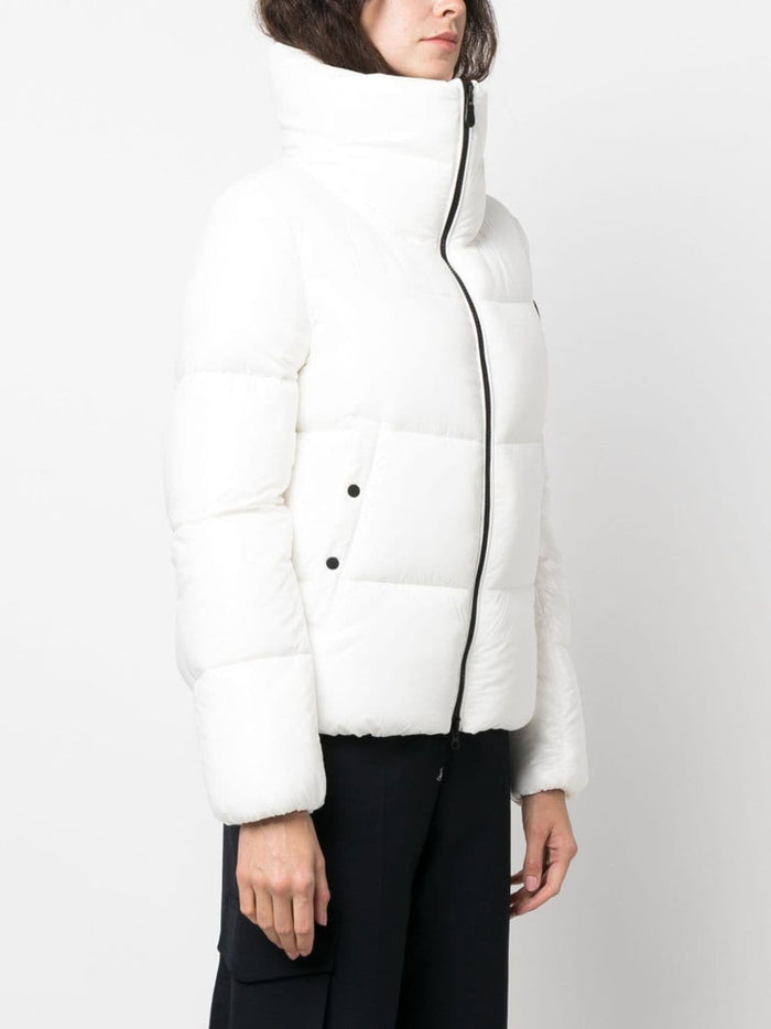 Save The Duck White Women's Jacket with application 2