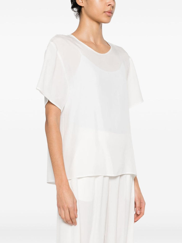 P.a.r.o.s.h. Blusa Bianco Donna Habotay 1