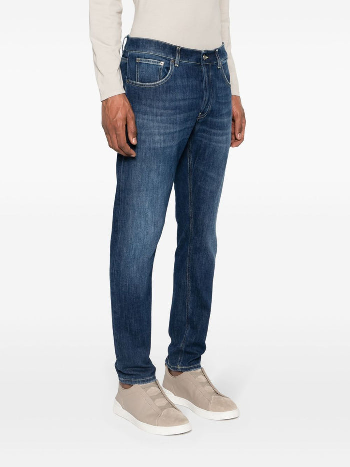 Dondup Jeans Blu Uomo slim Dian a vita bassa 1