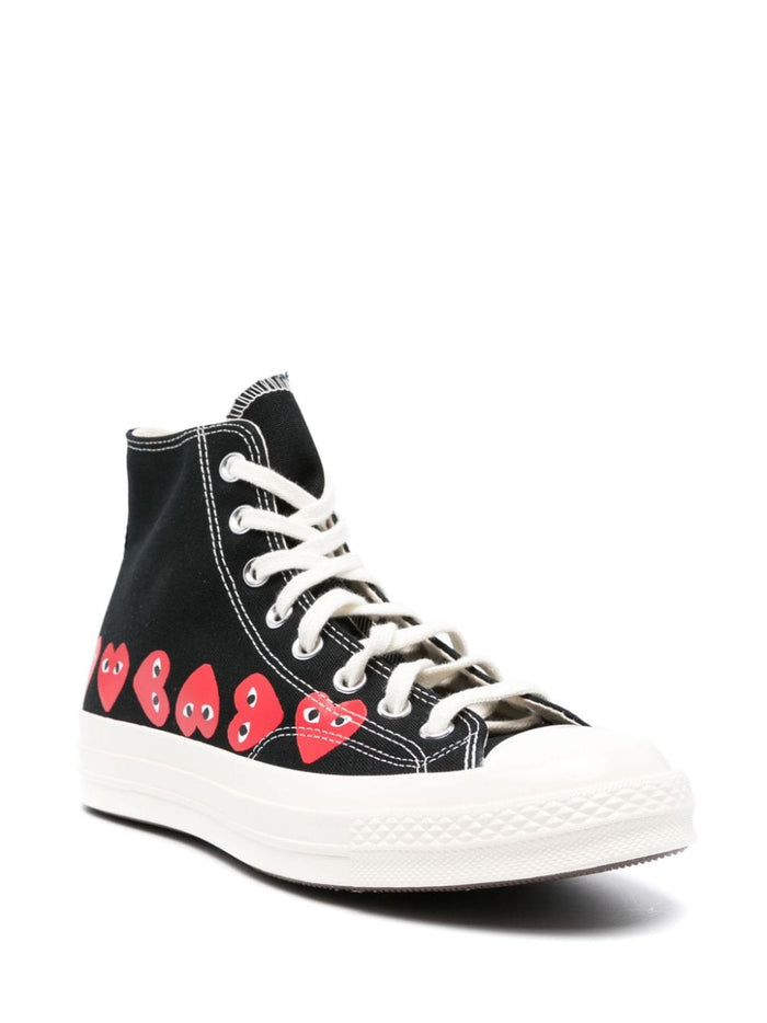 Comme Des Garcons Play Black Men's Shoes High Chuck 70 2