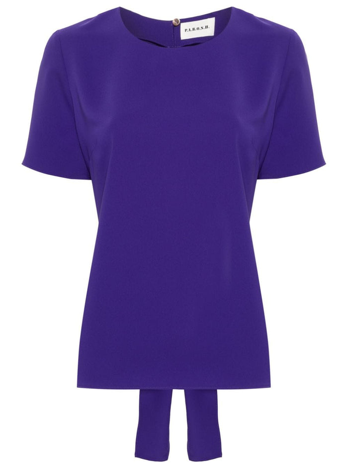 P.a.r.o.s.h. Blusa Viola Donna con dettaglio cut-out 5