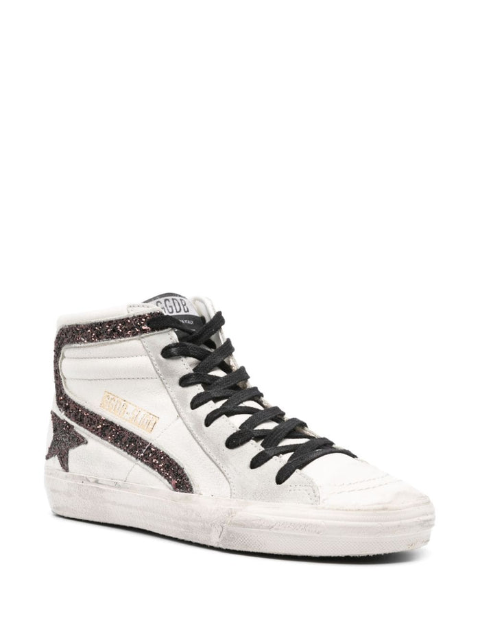 Golden Goose Deluxe Brand Sneakers Bianco Donna con paillettes 3