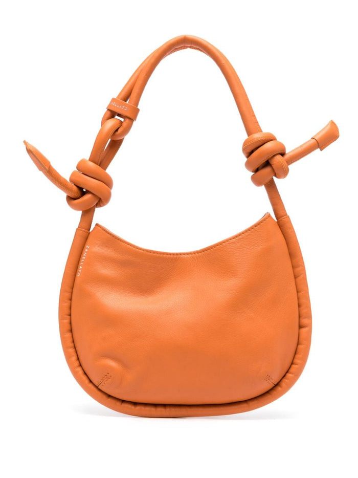 Zanellato Borsa Arancione Donna Demi Piuma Knot Baby 2