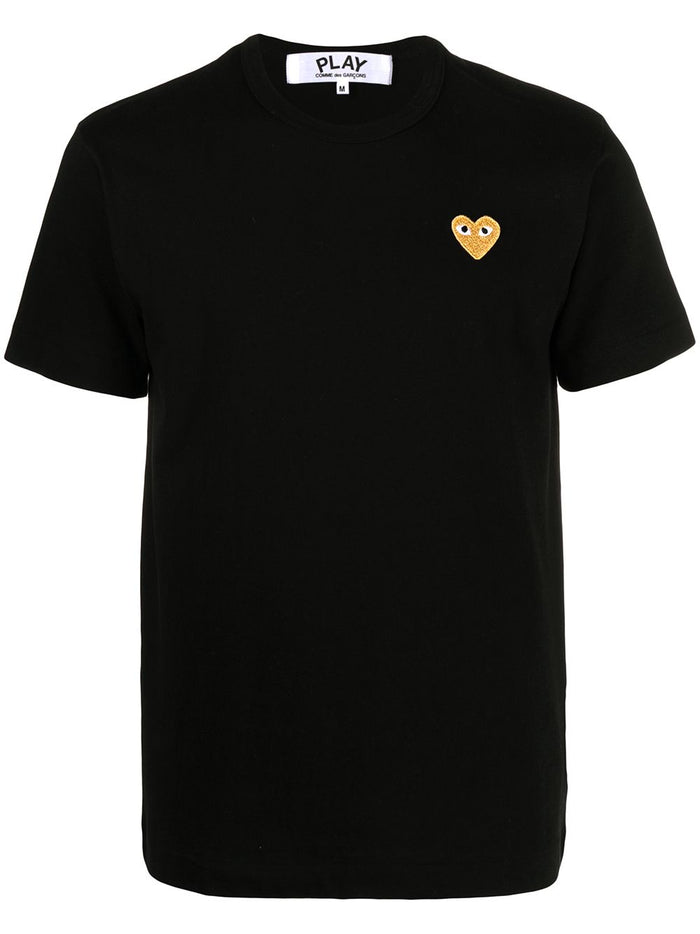 Comme Des Garcons Play T-Shirt Cotone Nero 5