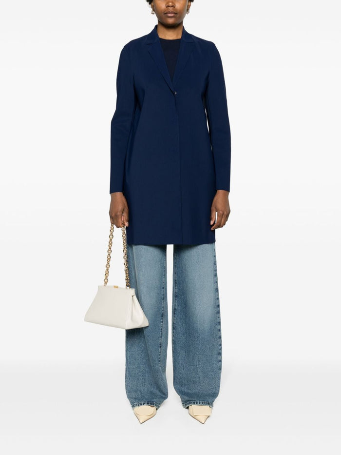 Harris Wharf London Cappotto Nero Donna Monopetto 1