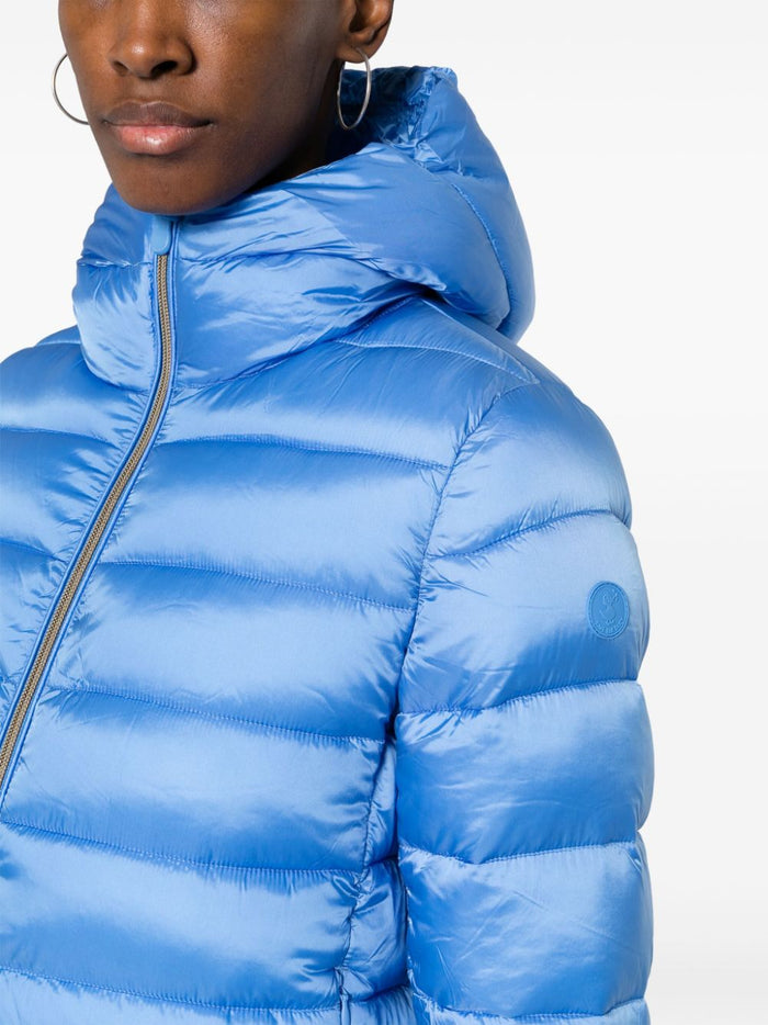 Save The Duck Blue Nylon Padded Jacket 2