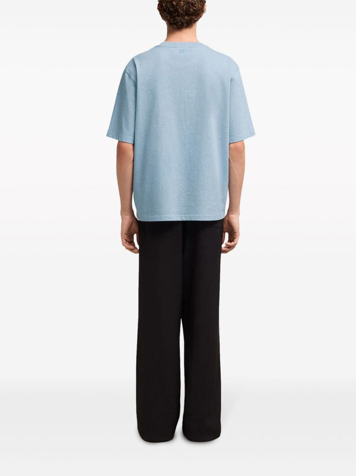 Ami Alexandre Mattiussi Blaues T-Shirt Herren Ami de Coeur 2