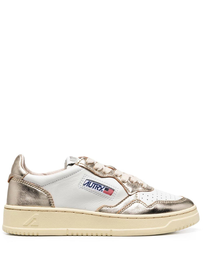 Autry Shoe White Gold Women Medalist Low 1