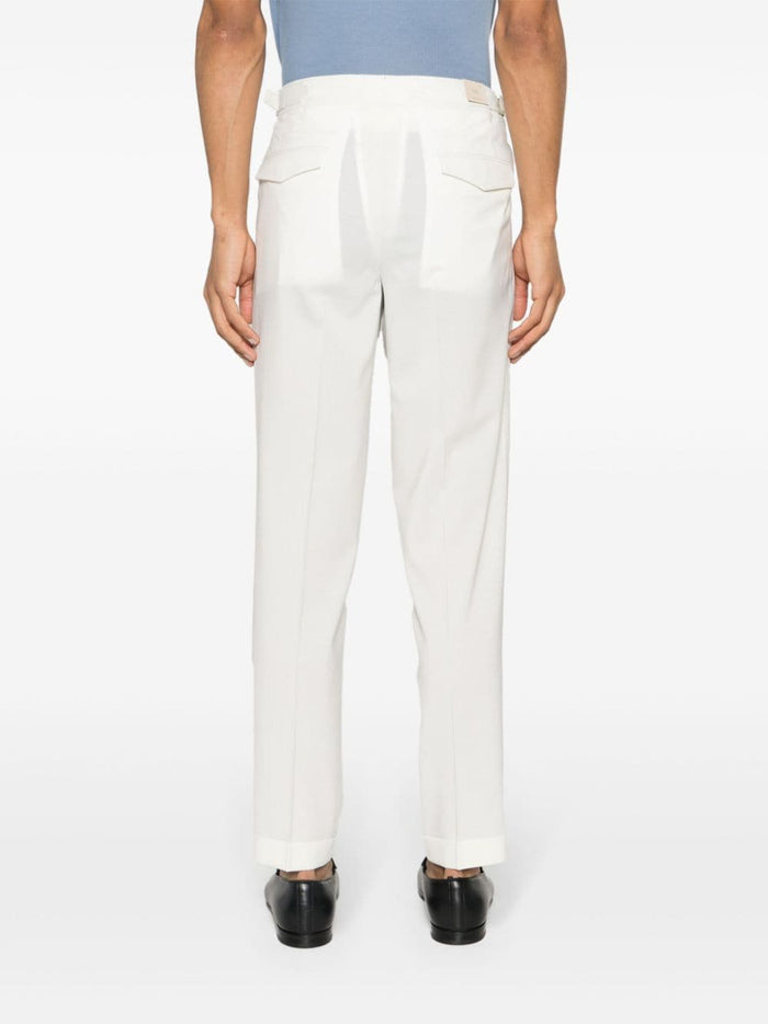 Briglia 1949 Tapered Quartieris Men's White Trousers 3