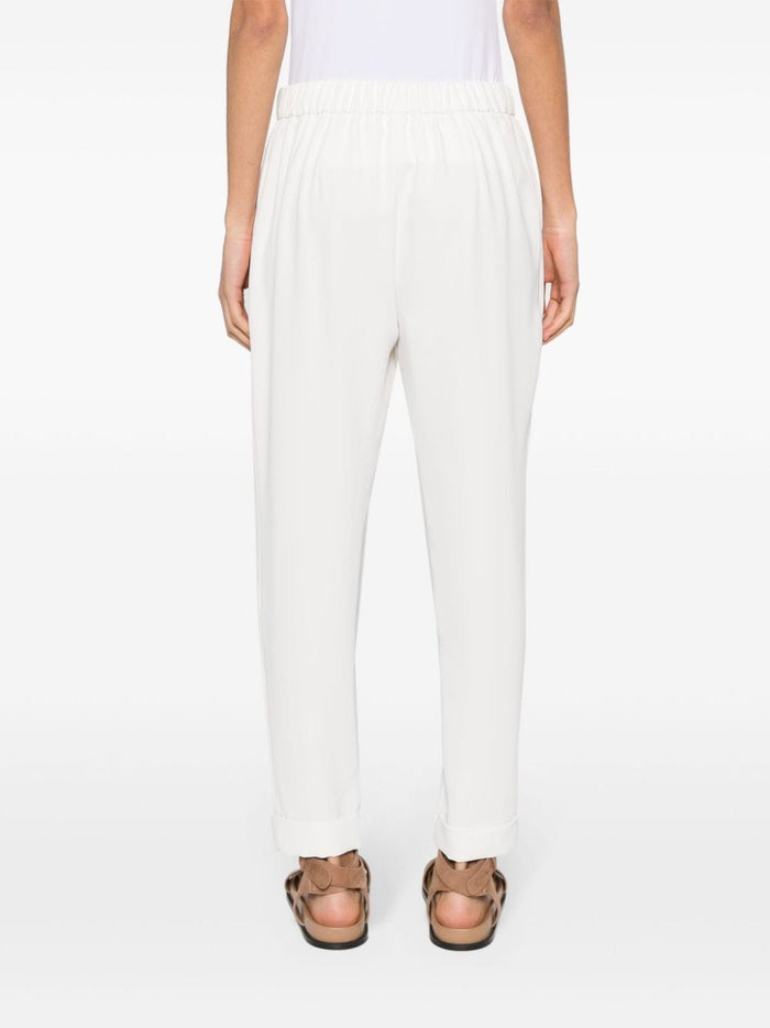 P.a.r.o.s.h. Pantalone Bianco Donna crop Pany 4